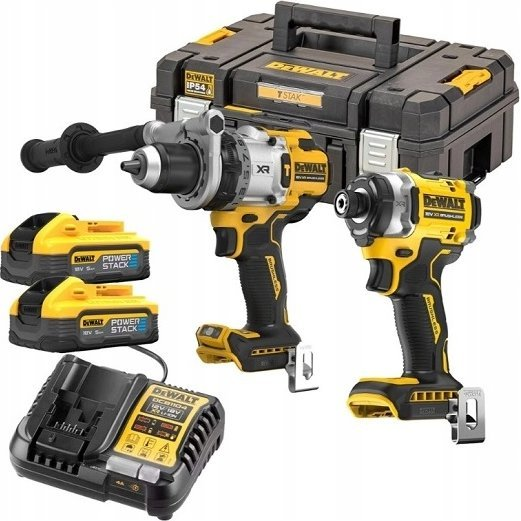 Dewalt akkus gépszett DCK2200H2T-QW 18V 2 x 5,0 Ah PowerStack, TSTAK kofferben (DCK2200H2T-QW)