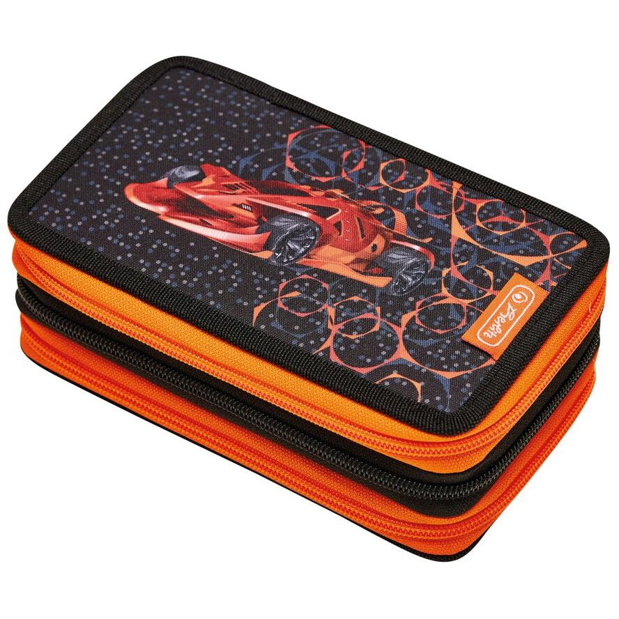 Herlitz TriCase Mechanic 3 emeletes tolltartó - Mintás (50038794)