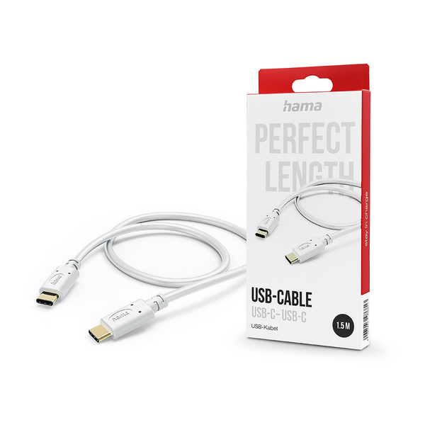 Hama 00201592 cavo USB USB 2.0 1,5 m USB C 0,48 Gbit/s Bianco