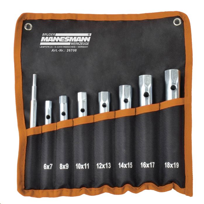 Brüder Mannesmann M26708 dugókulcs készlet, 8 részes (M26708)