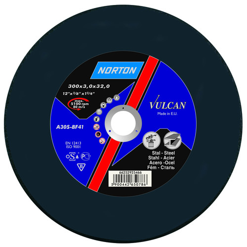  Norton Clipper Tarcza do cięcia Vulcan Metal A 30 S-BF41 400 x 32 x 4,0mm (66252925473)