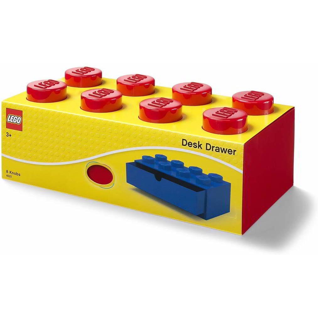 LEGO 40211730 Asztali fiókos tárolódoboz - Piros (40211730)