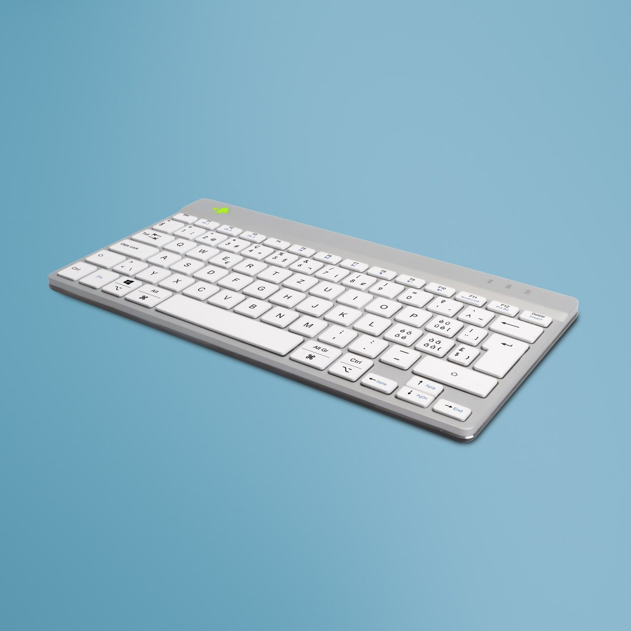 Клавиатура R-Go Tools Compact Break, швейцарска подредба, бяла