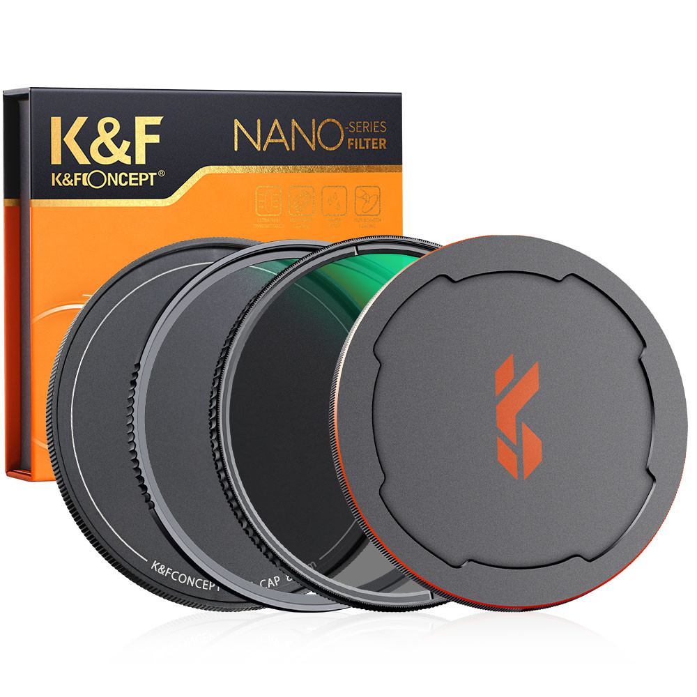 K-F CONCEPT NANO-X series MCUV + CPL szűrő vízlepergető karcálló + fém objektívsapka 62mm (KF-1662)