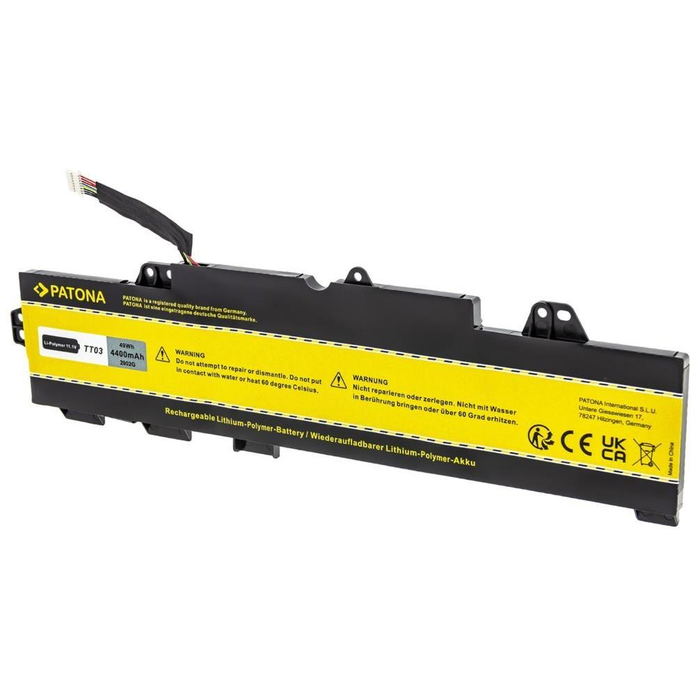 PATONA HP EliteBook 850 G5 4400mAh Li-Pol 11,55V TT03XL (PT2902)