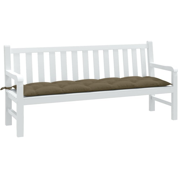 melange tópszínű szövet kerti padpárna 180 x 50 x 7 cm