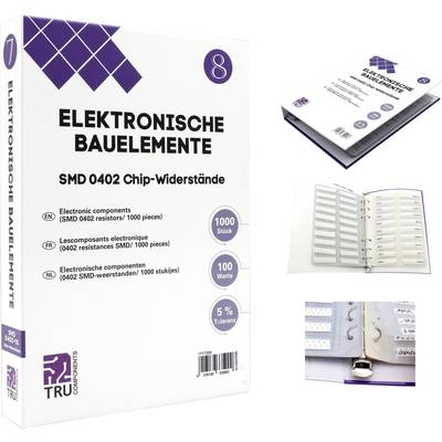 TRU COMPONENTS TC-6869420 TC-6869420 Rendszerező mappa SMD 0402 0.625 W 5 % 1000 rész (TC-6869420)