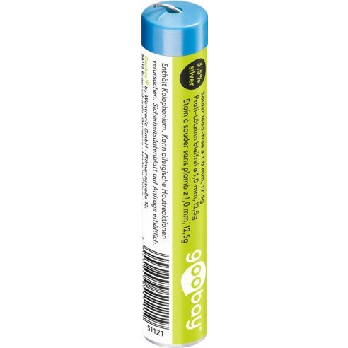 Goobay Forrasztó ón, ólommentes 1 mm, 12,5 g (51121) (RB51121)