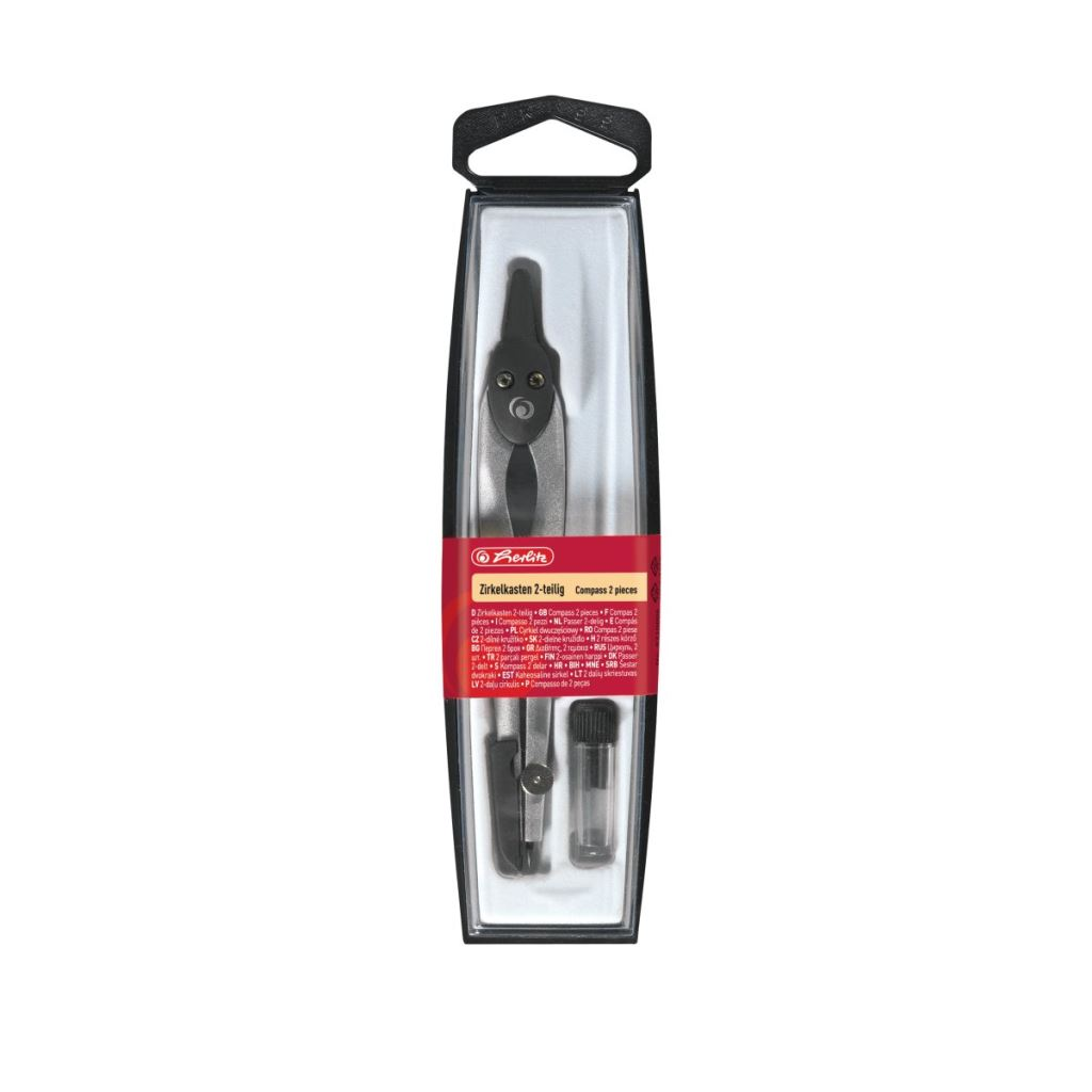 Herlitz körző pótheggyel fekete (8710006) (Herlitz8710006)