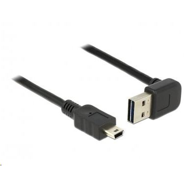 Cablu de date Delock, Mini USB-B - USB 2.0, 0.5 m, Negru