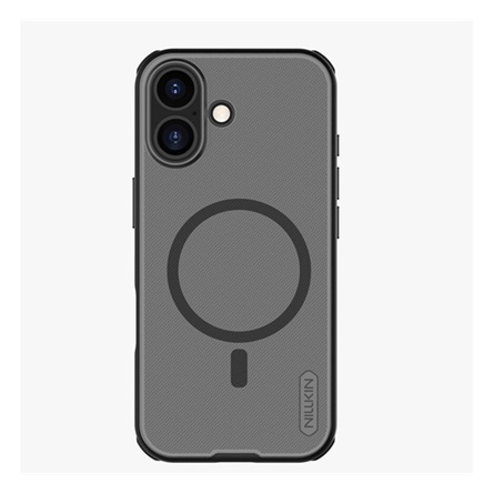 NILLKIN Super Frosted Pro Magnetic Magsafe védőtok iPhone 17 fekete-átlátszó (57983127613)