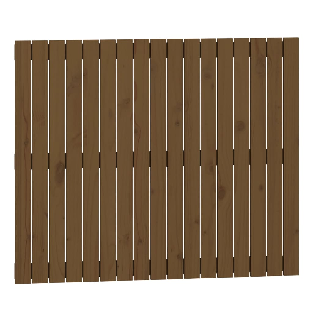 mézbarna tömör fenyőfa fali fejtámla 108x3x90 cm (824876)