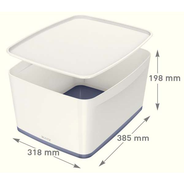 Esselte 5216-10-01 Armadietto portaoggetti Rettangolare Acrilonitrile butadiene stirene (ABS) Grigio, Bianco