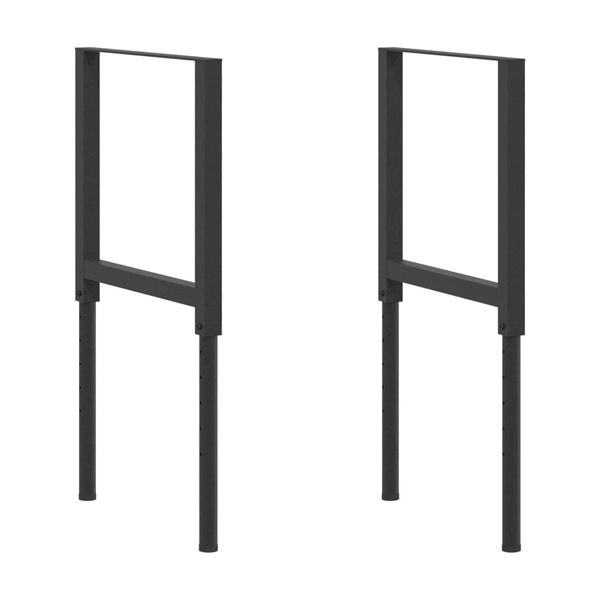 vidaXL Regulowane ramy stołu roboczego, 2 szt., metal, 55x(69-95,5) cm