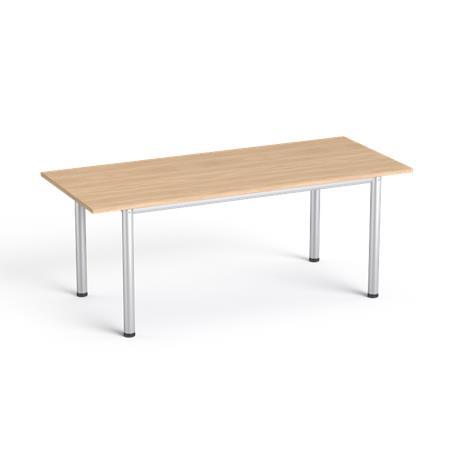 MAYAH Tárgyalóasztal szürke fémlábbal 80x190 cm Freedom SV-42 tölgy IBXA42T