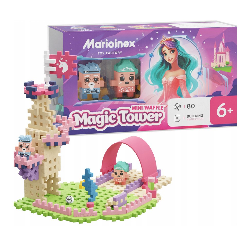 Marioinex Waffle Mini Princess Magic Tower 80 darabos építő játék (905807)