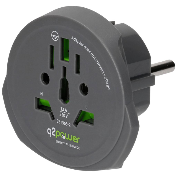 Cestovný adaptér Q2 Power q2-1.100100-TH