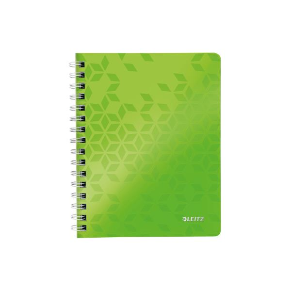 Leitz WOW spirálfüzet A5, vonalas, zöld (46390054) (e46390054)