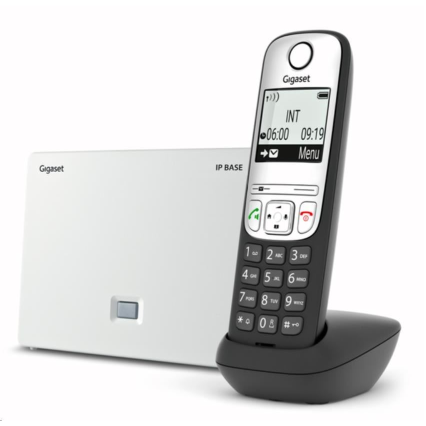 Gigaset A690 IP DECT telefon fekete-ezüst (S30852-H3123-R101) (S30852-H3123-R101)