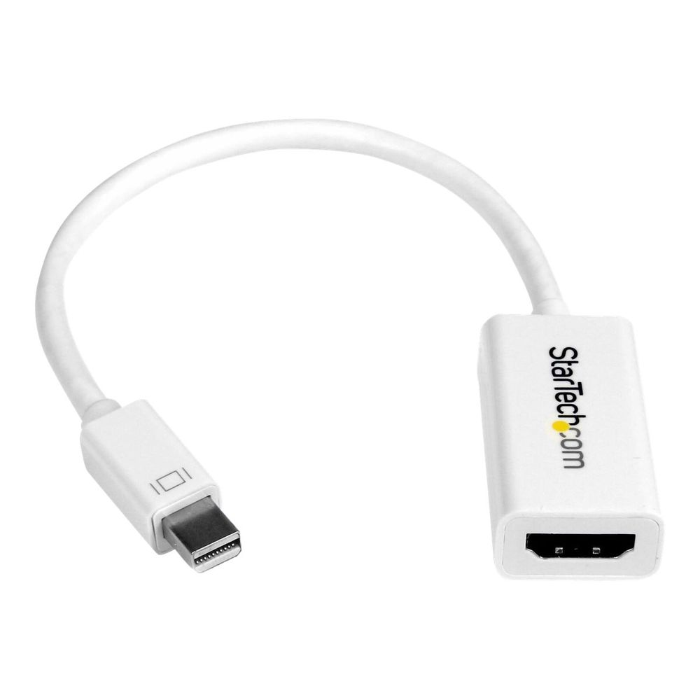 StarTech.com MDP2HD4KSW video átalakító kábel 0,15 M Mini DisplayPort HDMI Fehér (MDP2HD4KSW)