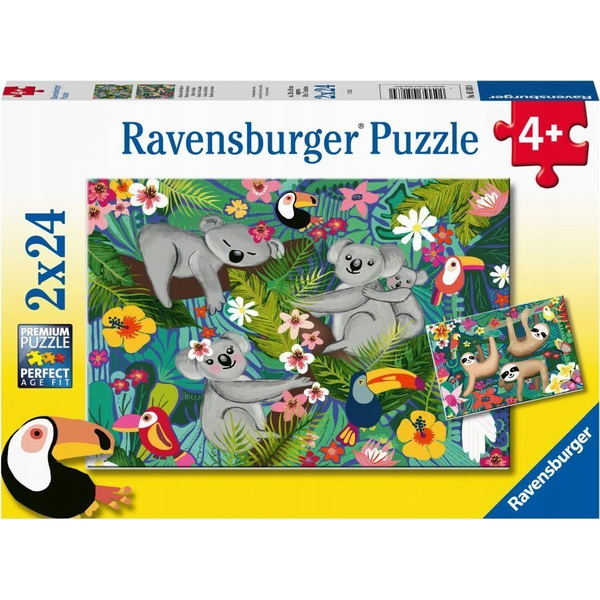 Ravensburger Puzzle 051830 Koalák és lajhárok 2x24 db