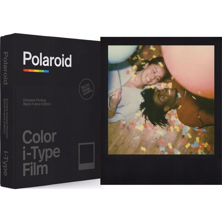 Polaroid színes i-Type Film, fotópapír, Black Frame Edition, i-Type kamerához, 8db instant fotó (SB5666)