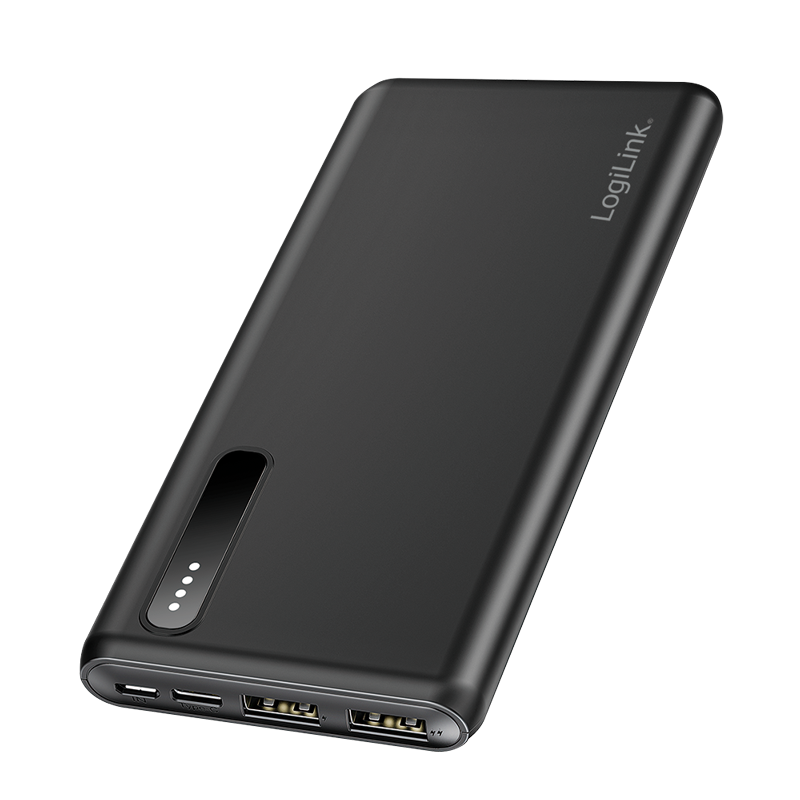 Logilink Powerbank 2x USB-A (5 V/2,4 A / 8000 mAh 12 W) - fekete (PA0311)