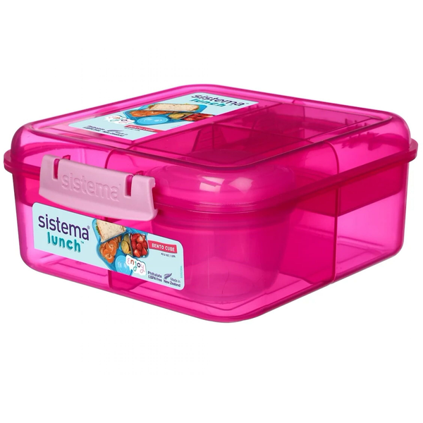 Sistema Sistema 1,25L Bento Cube Lunch  Pink
