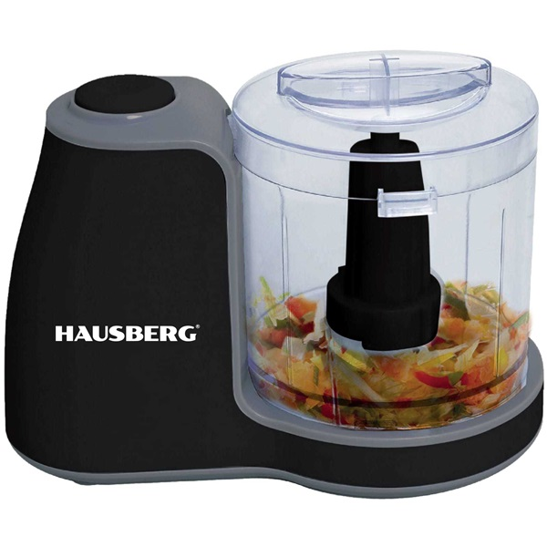 Hausberg HB-4504NG 100W fekete elektromos mini aprító 0,5L réz motorral (HB-4504NG)