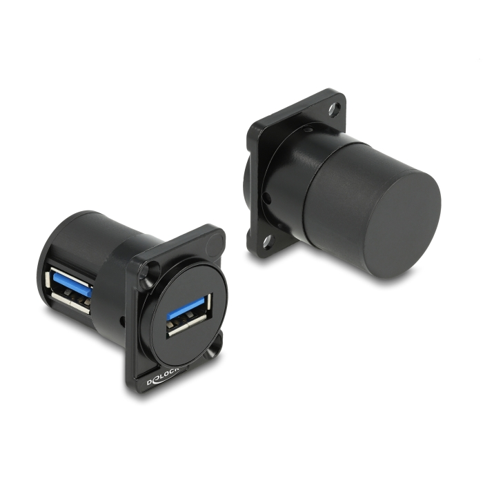 Delock D-típusú Modul USB 5 Gbps A-típusú hüvely - hüvely 90 fokban ívelt (88067) (88067)