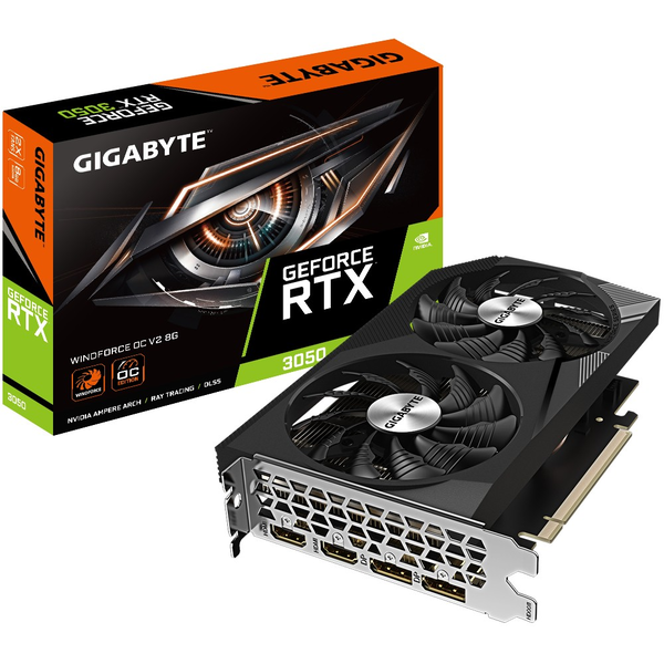 Gigabyte GeForce RTX 3050 WINDFORCE OC V2 8G NVIDIA 8 GB GDDR6