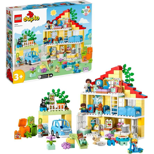 LEGO® DUPLO - Семейна къща 3 в 1 10994, 218 части