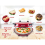 Beper P101CUD301 Elektromos pizzasütő Ø 31cm 1200W - Piros