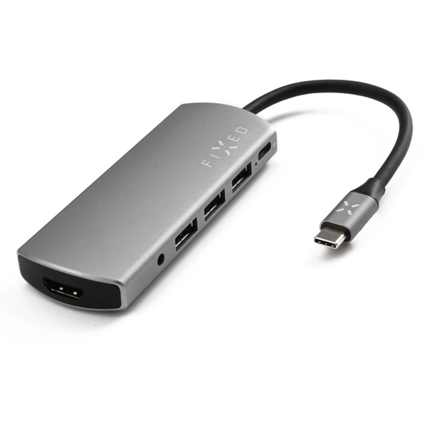FIXED 6-portos USB 3.0 Hub szürke