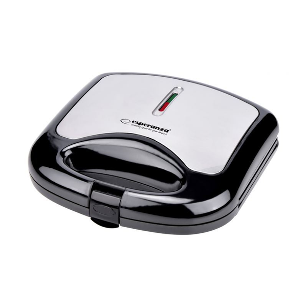 Уред за сандвичи, Esperanza, EKT011, 1000 W, черен/сребрист