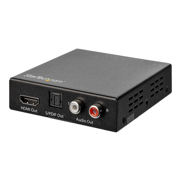 StarTech.com HDMI Audio Extractor - 4K 60Hz - HDMI Audio De-embedder - HDR - Toslink Optical Audio - Dual RCA Audio - HDMI Audio (HD202A) - HDMI audio signal extractor