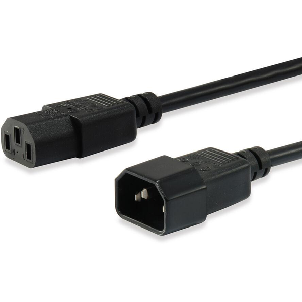 Equip 112101 cabo de energia Preto 3 m Acoplador C13 Acoplador C14