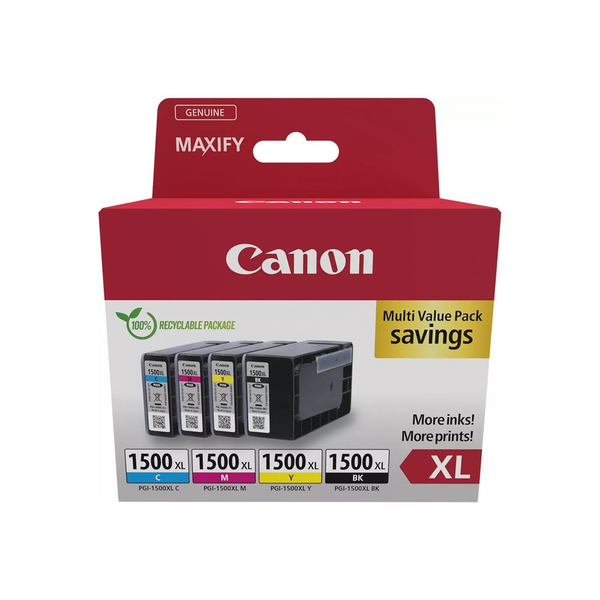 Canon 9182B010 blækpatron 4 stk Original Højt (XL) udbytte Sort, Blå, Magenta, Gul