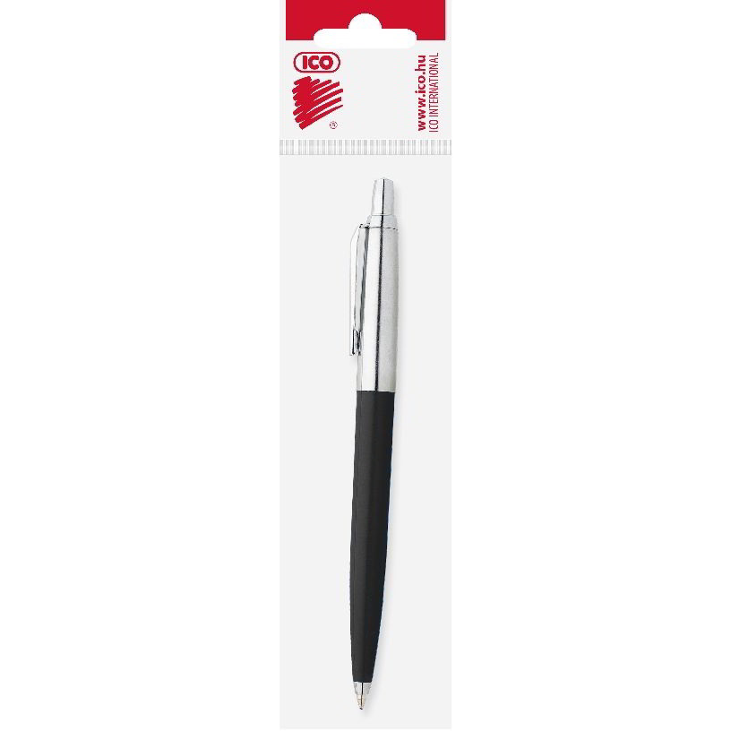 ICO Polo BL Nyomógombos golyóstoll - 0.8mm / Kék (9010050004)