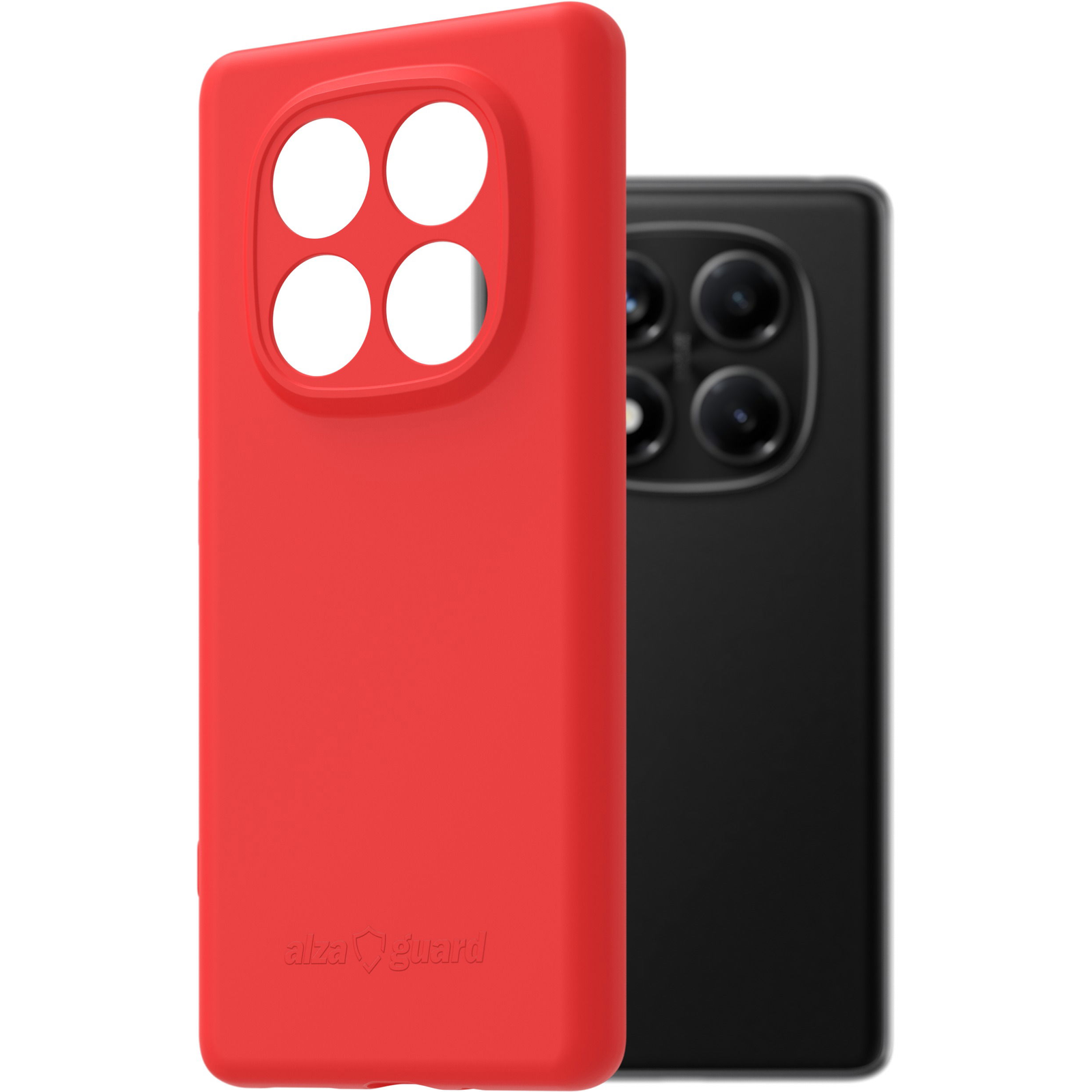 AlzaGuard Matte Case Xiaomi Redmi Note 14 Pro piros TPU tok (AGD-PCT444R)