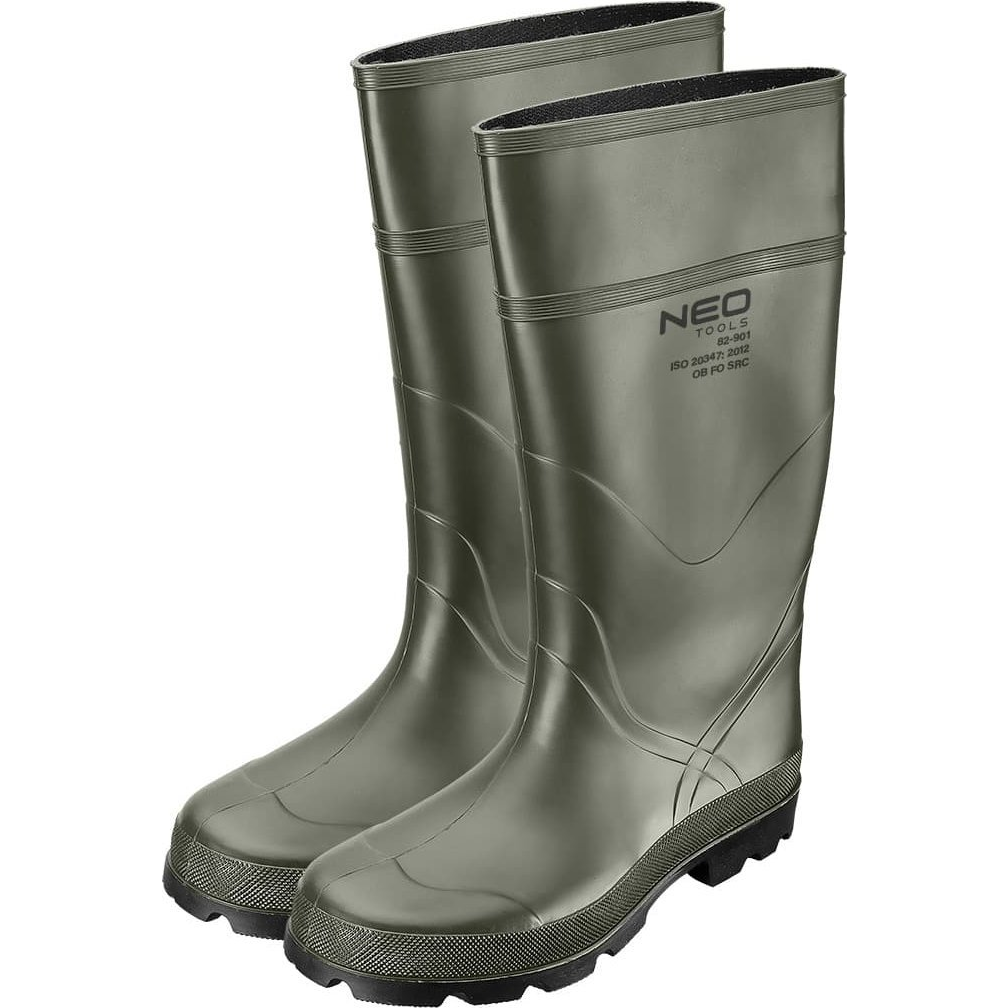 NEO 82-901-40 Gumicsizma, Ob Src, Vegyszerálló Csúszásmentes Talp, Beépített Sarokvédelem, 40 (82-901-40)