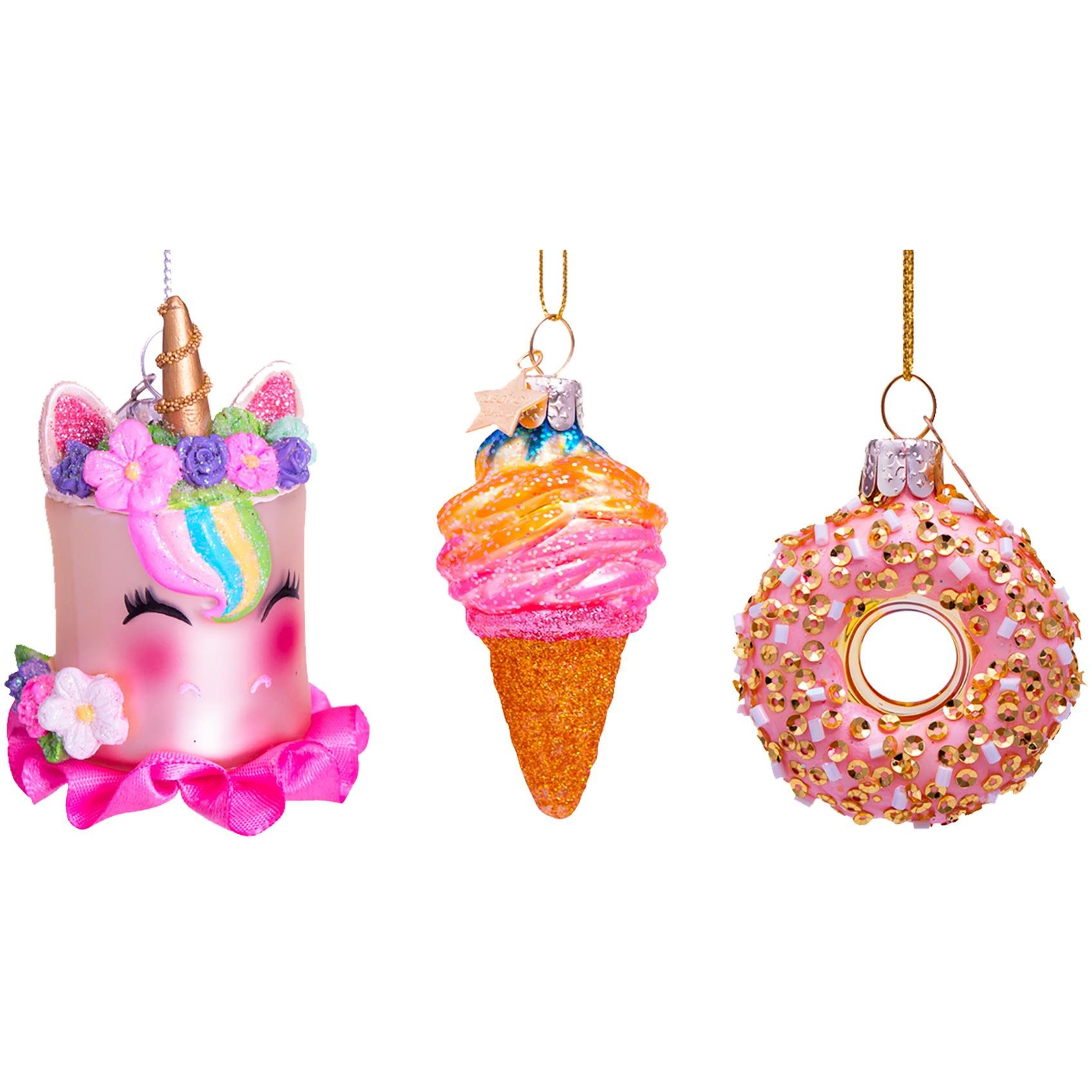 LAALU díszkészlet: vegyes édes motívumok 5 cm, 3 db (LAU-6017)