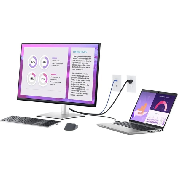 DELL P Series P3223QE компютърен монитор 80 см (31.5") 3840 x 2160 пиксела 4K Ultra HD LCD Черен