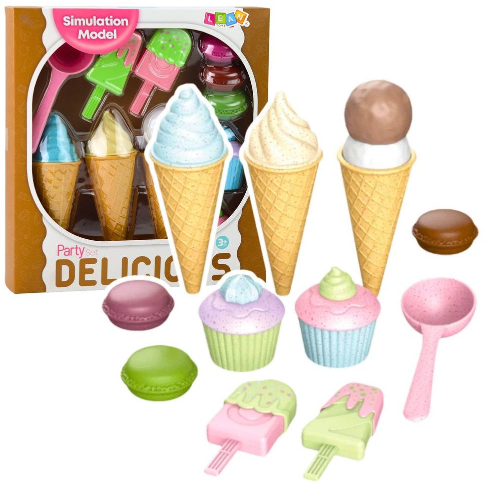 Fagylalt és édességkészlet: Cupcakes, Macaroons, szerepjáték 23761 (23761)