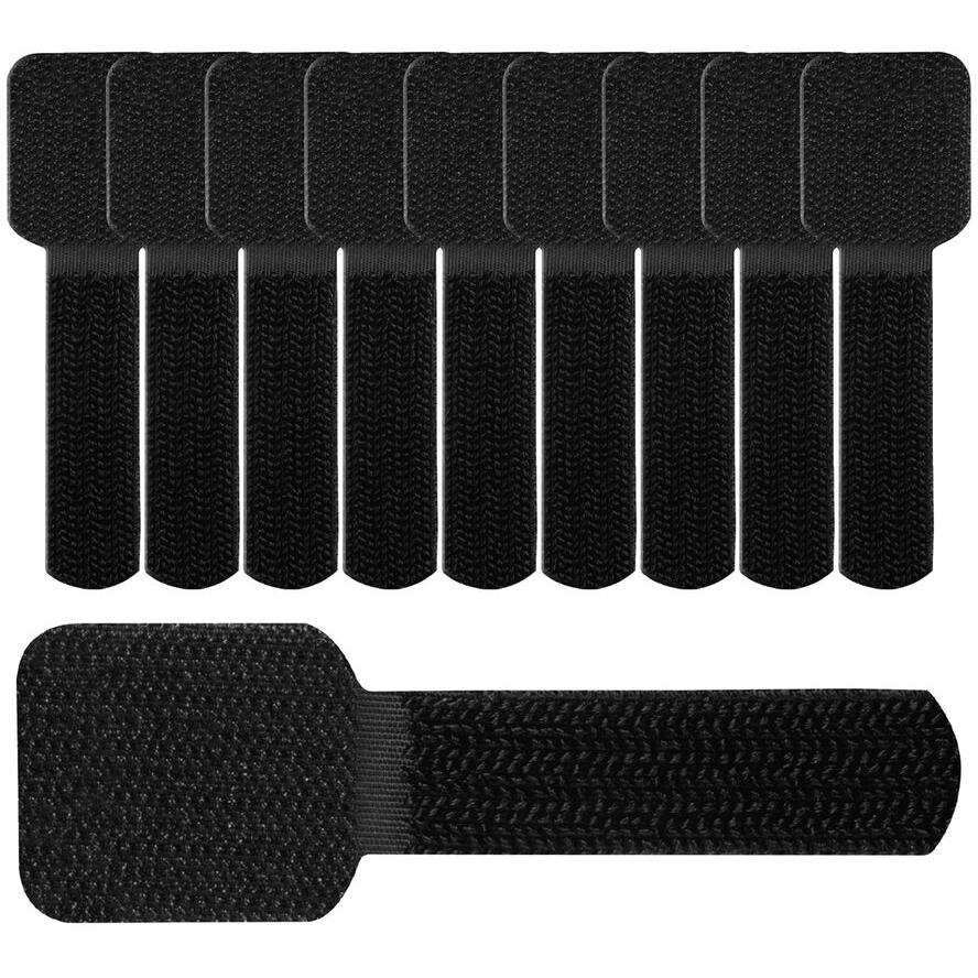 Label The Cable PRO 3110 Öntapadós Fali Tépőzáras kábelszíj kábelrendező - Fekete (50db) (PRO3110)