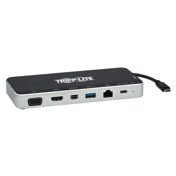 Tripp Lite U442-DOCK16-B dockingstation Ledningsført USB 3.2 Gen 1 (3.1 Gen 1) Type-C Grå