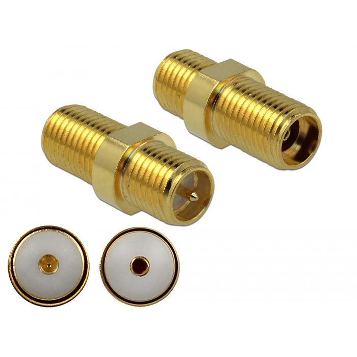 Delock Adapter, SMA csatlakozóhüvely apa RP-SMA csatlakozóhüvely 3 GHz (89992) (89992)