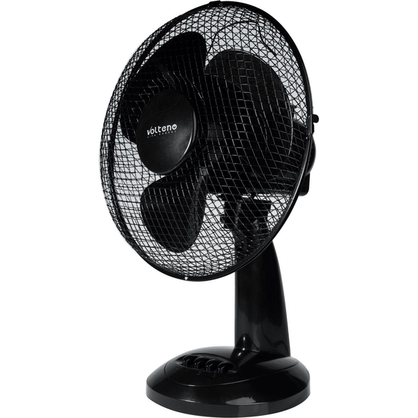 VOLTENO DESK FAN BLACK 30cm