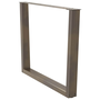 Picioare de masă în formă de V, 3 buc., oțel natural, 100 x (72-73,3) cm