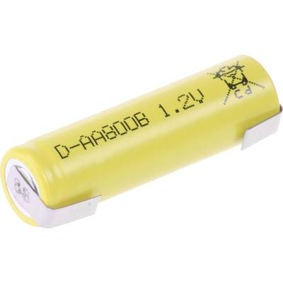 Mexcel -AA800B Speciális akku Ceruza (AA) U forrfül, Flat-top NiCd 1.2 V 800 mAh (NS80AAI-LFU)